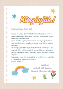 Koszonolevel